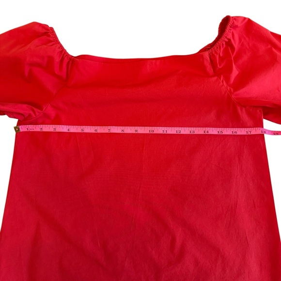 Alice + Olivia Red Off The Shoulder Blouse - Picture 3 of 6